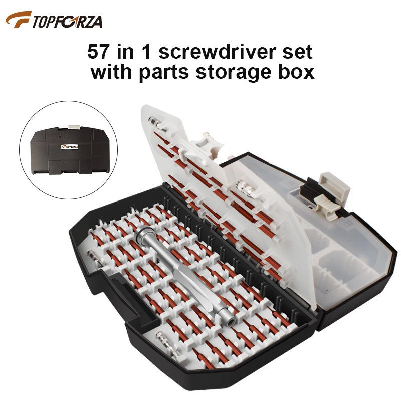 

TOPFORZA Precision Screwdriver Set Rechangeable Magnetic Phillips Torx Hex Bit Screw Drivers Computer Glasses Phone Repair Tools