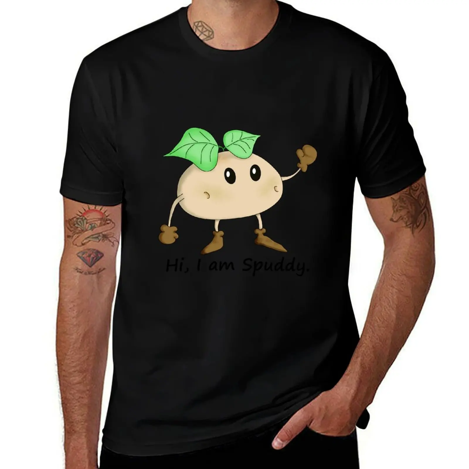 

Hi, I am Spuddy T-Shirt man t shirt graphic man t shirt cotton t shirts for man slim fit T-Shirt