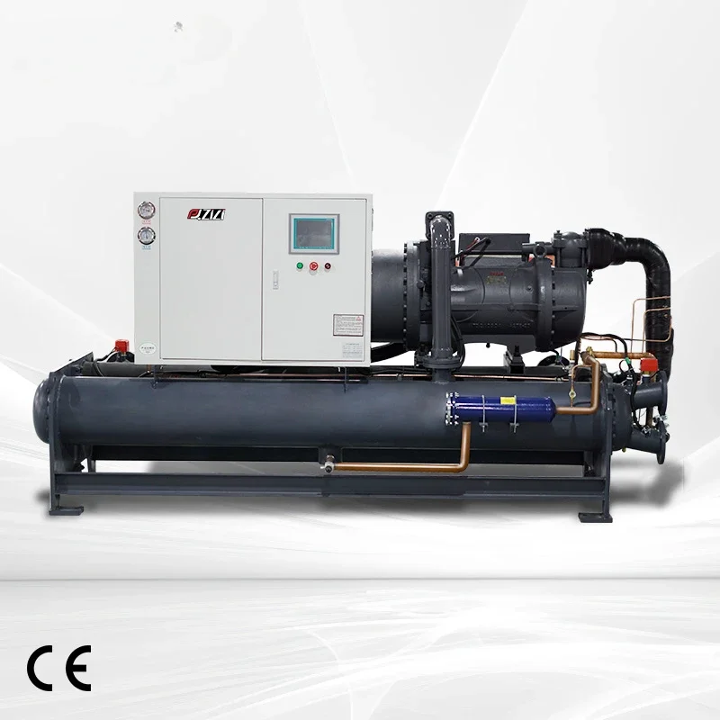 Pengqiang ZiLi 100HP High Effective Cooling Capacity Semi-Hermetic Compressors Water Cooled Screw Chiller PQ-ZL100S