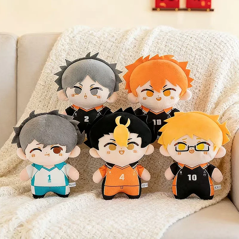 Anime Haikyuu Serie Plüschfiguren Cartoon Hinata Shoyo Tobio Kageyama Kei Tsukishima Stofftiere für Fans Sammlerstücke Süßes Geschenk für Freunde