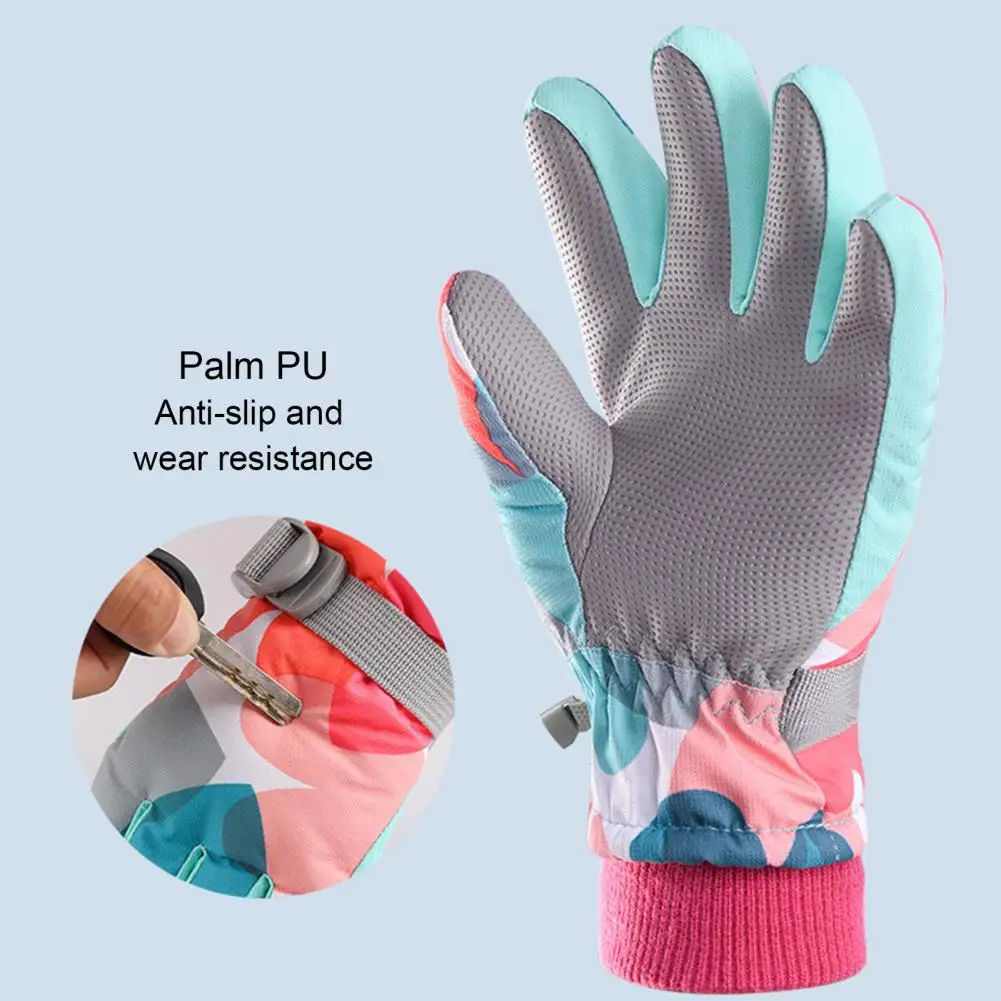 Guantes gruesos térmicos de invierno para hombres, mujeres, adultos y niños, guantes cálidos para esquiar, ciclismo y nieve, manopla Polar a prueba