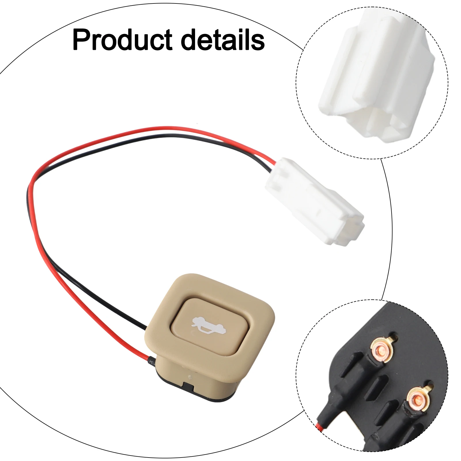 مفتاح غطاء صندوق السيارة متوافق مع Hyundai لسيارة Elantra Sedans 2007 2010 سهل التركيب، وصول فعال إلى منطقة الجذع