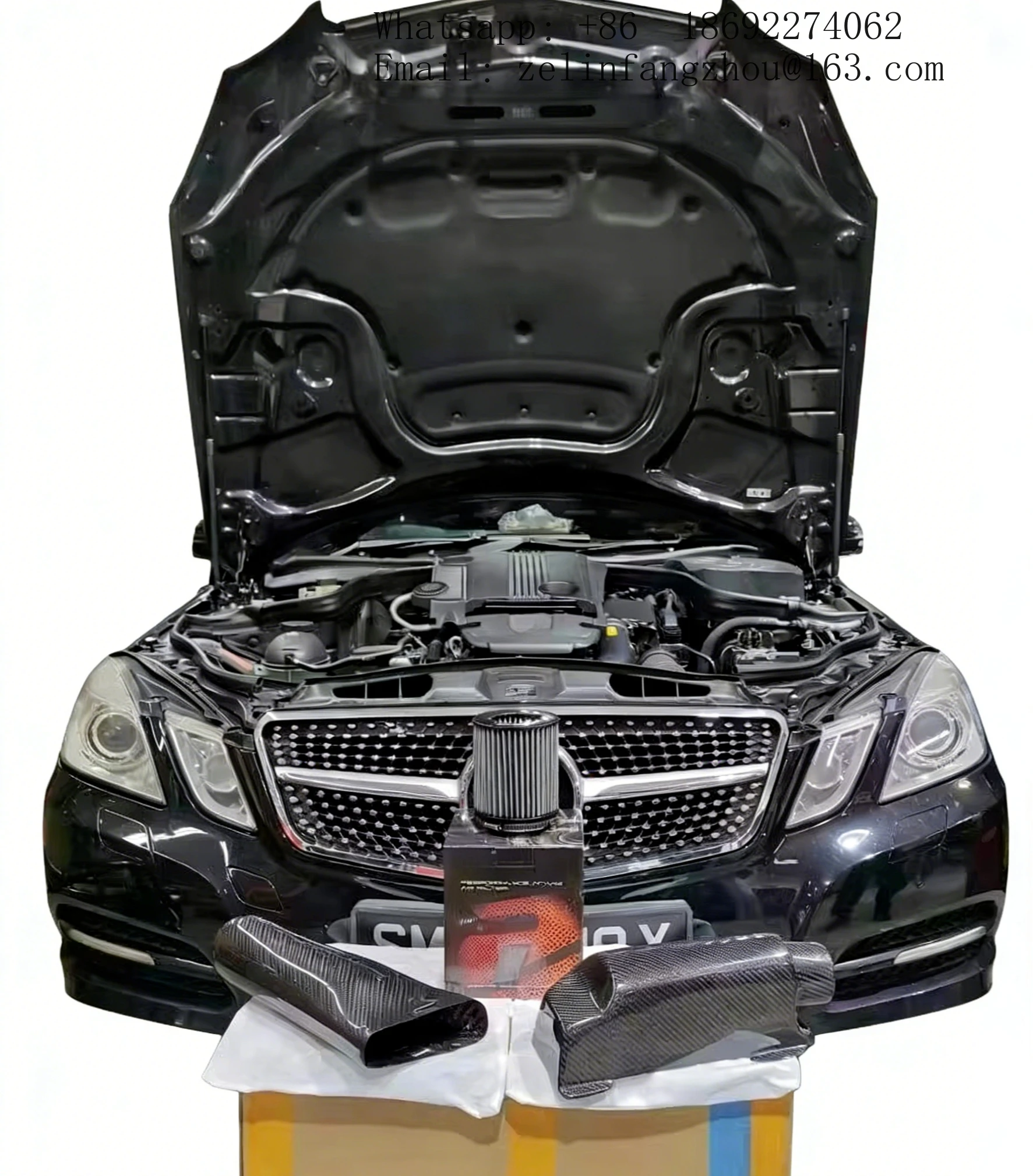 

Комплекты систем холодного впуска воздуха из сухого углеродного волокна для Mercedes C200 C260 C300 W204 1.8T Airspeed