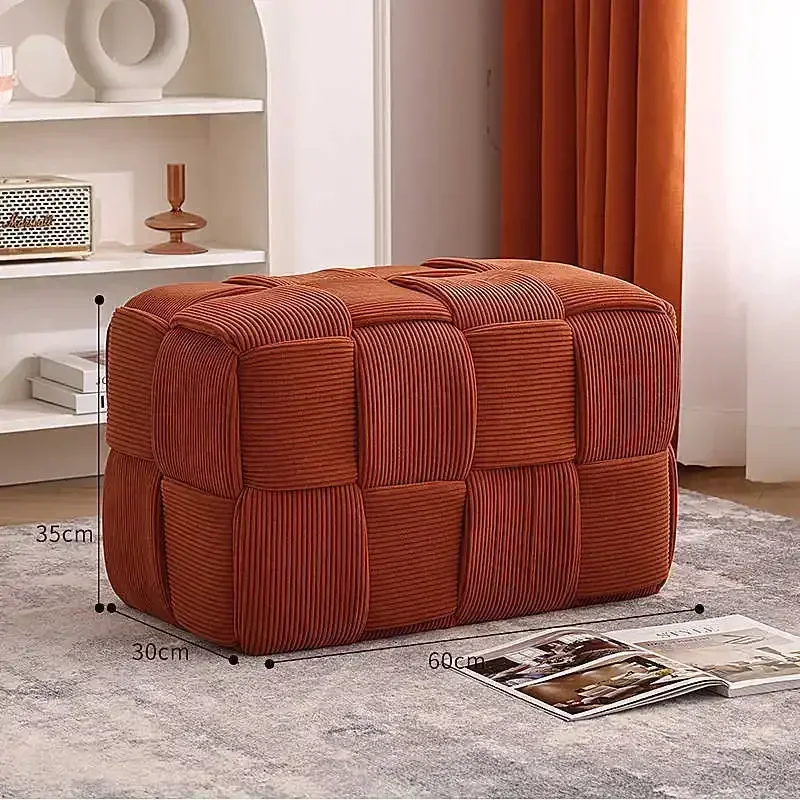 Sofa stołowa kreatywna podnóżek otomana zmienia halę wejściową do butów domowych kombinezon Vintage kwadratowy stołek do herbaty