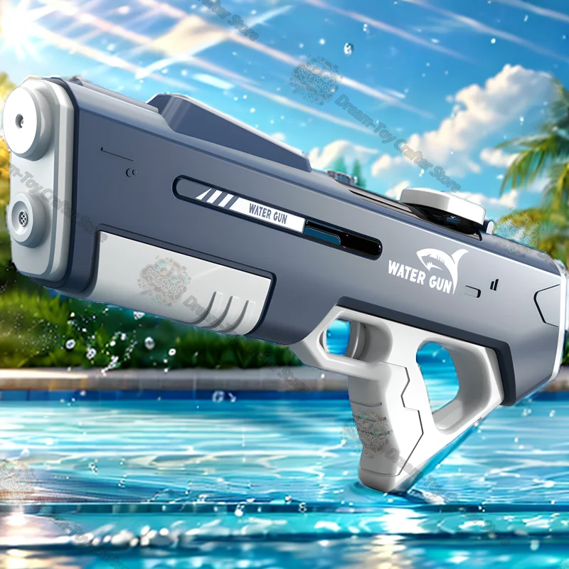 

Electric Water Gun Toy for Kids Automatic Suction Blaster Continuous Shooting Summer Beach Splash Outdoor Soaker Spray Fun Play