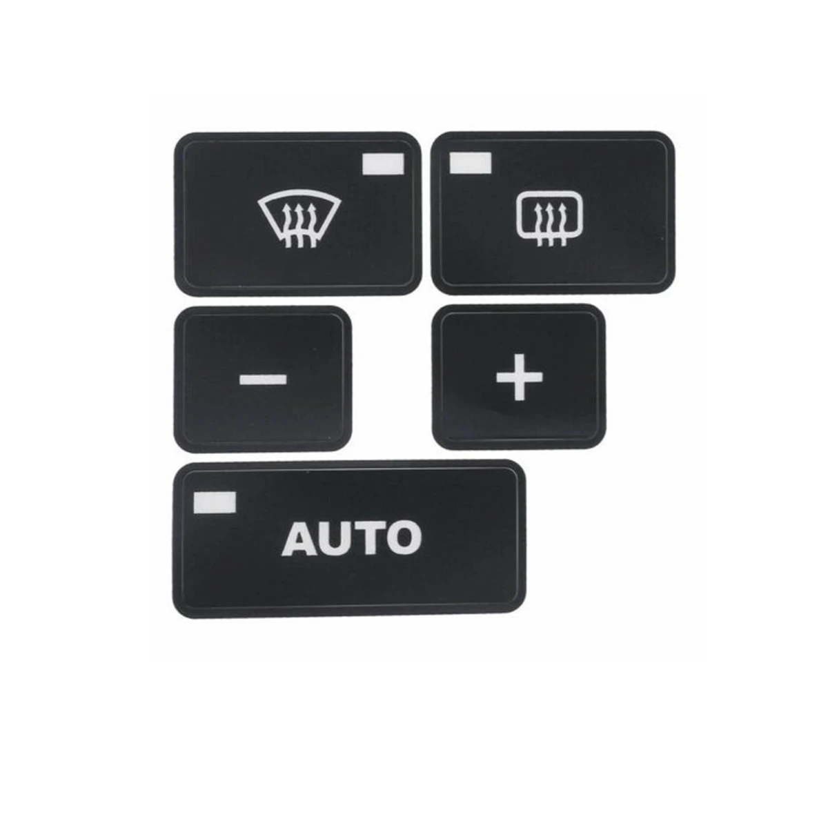 Dashboard A/C Button Repair Kit Stickers Dash Climate Control Switch Sticker Decals for AUDI A3 8P 2003-2012