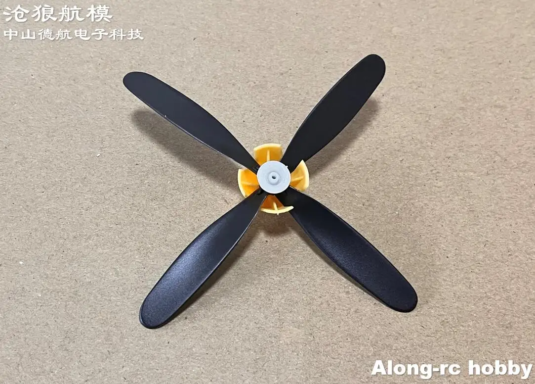 2pcs 106mm 4 blades Propeller for RC Airplane Plane Spare Part Volantex rc 400mm Wing Span P51 Mustang Park Flyer 761-5