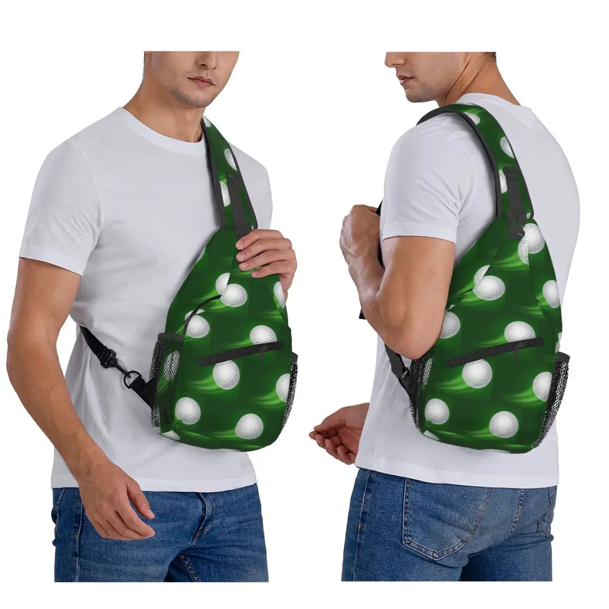 

Нагрудная сумка с мячом для гольфа, мужской рюкзак через плечо, нагрудная сумка, дорожный походный рюкзак, сумка на плечо