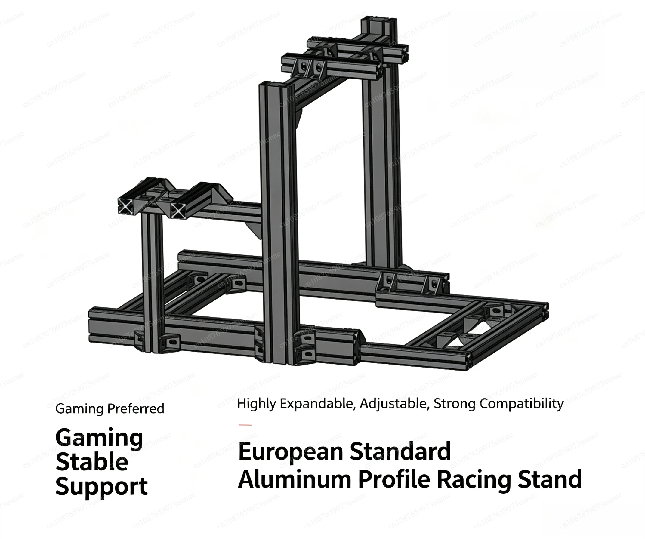 4080 Aluminum‑Profile Sim‑Racing Bracket 4040 Game Steering Wheel Simulator Frame Heavy‑Duty Modular Cockpit Stand For PC Racing