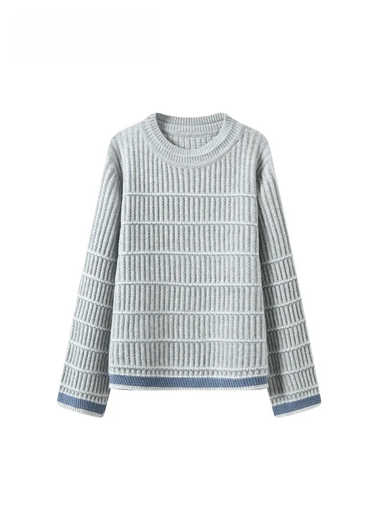 

plus Size Knitwear Long Sve round Ne Women's Autumn Clothes Meat Concer Slimming Top Commute Sle Loose Fit Regular ...