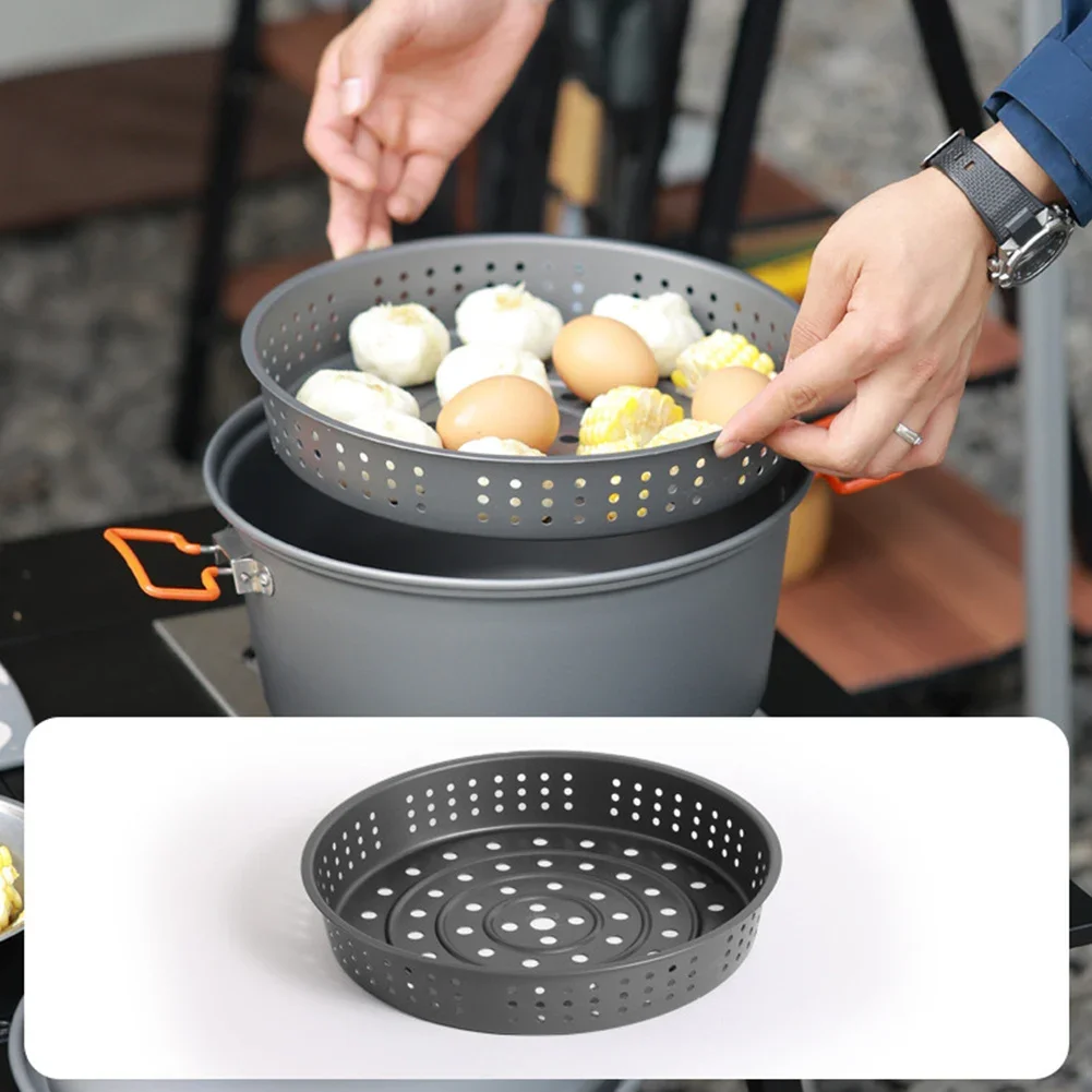 Aluminum Pot For Picnics Stewing Pot Dual Use Pot As Shown In The Picture Boil Pot Compact For Storage Easy To Operate