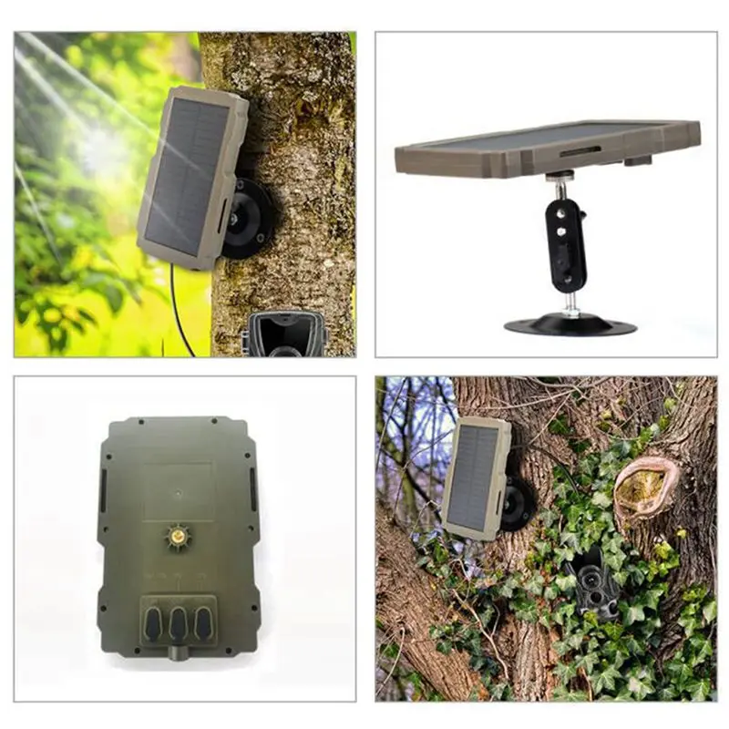 B04B-2X Camera SP-03 Trail Camera Solar Panel Kit For Suntek Trail Camera All Model Camera Panel Charging Panel EU Plug