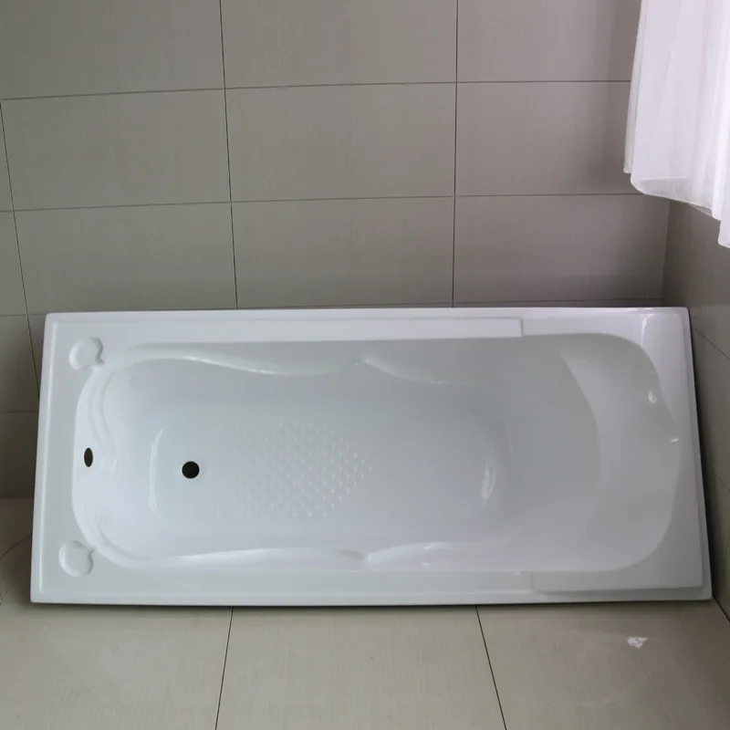 

Фабрика Hanliu, изготовленный на заказ акриловый встроенный простой проект, внешняя торговля, экспорт, обычная ванна из стекловолокна и смолы