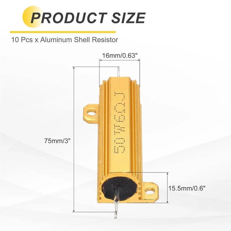 Abks-10Pcs 50W 6 Oh…