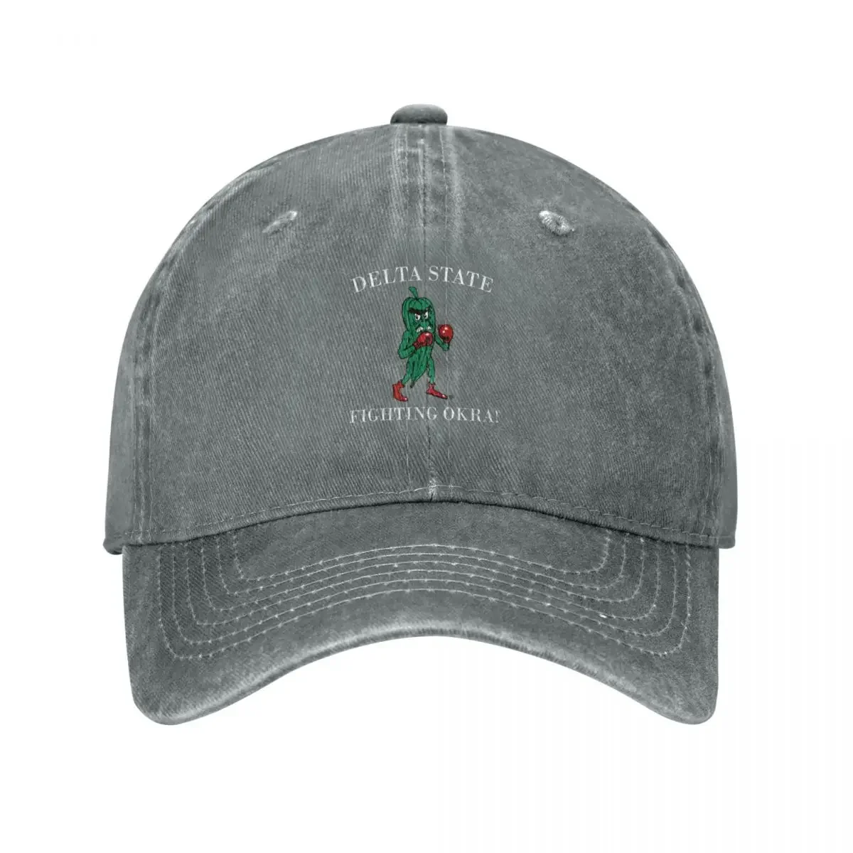 

Delta State Fighting Okra Baseball Cap Hat Luxury Brand Custom Cap For Man Women's