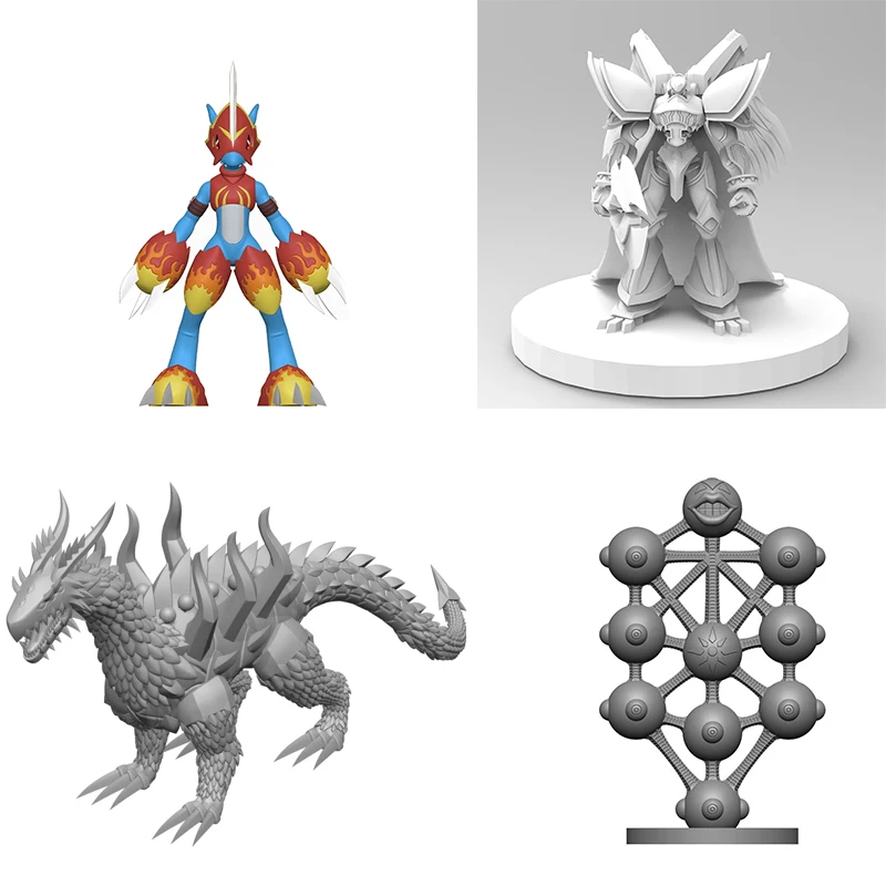 

Model Customization15cm Fladramon Alphamon Fanglongmon Sephirothmon Model Toys Digimon Adventure Gk Customize 3D printing model