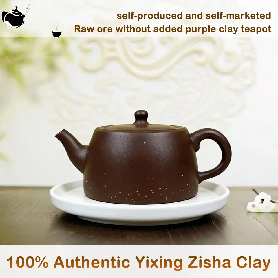 

Yixing raw ore, old purple clay, purple clay teapot, Kung Fu tea set, Chinese teapot,100% Authentic Yixing Zisha Clay