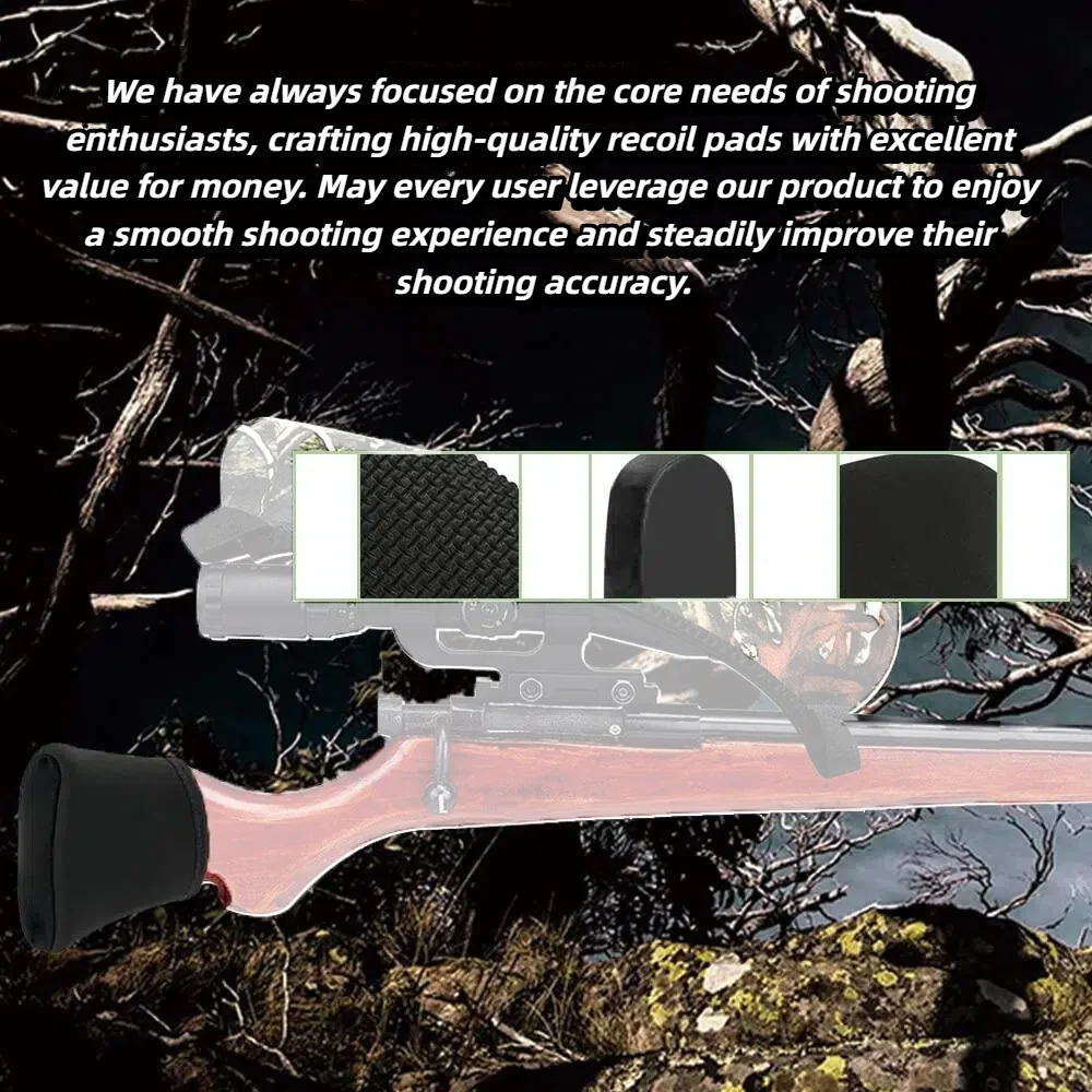 Tactical Non-Slip Recoil Pad, Shotgun Rifle Recoil Reducer Butt Pad - EVA view 6