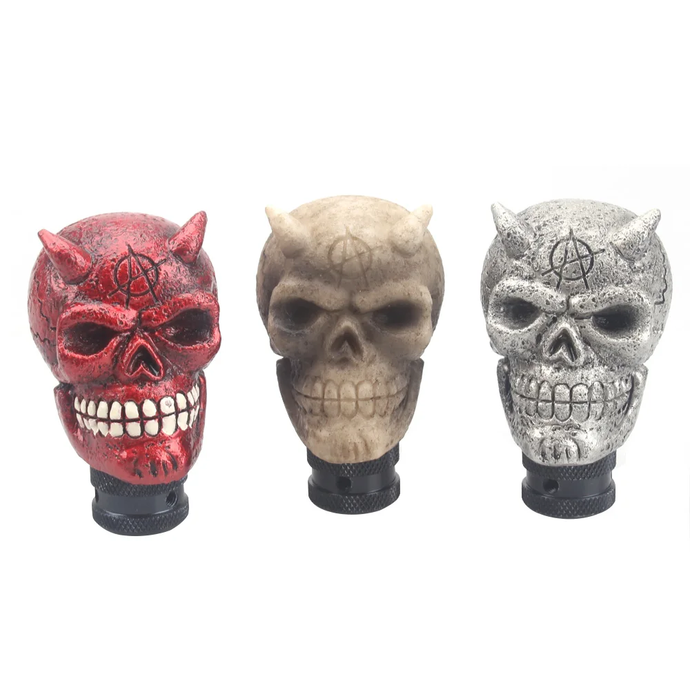 

Skull gear shift knob car manual shift lever shift lever auto parts decorative knob shift knob