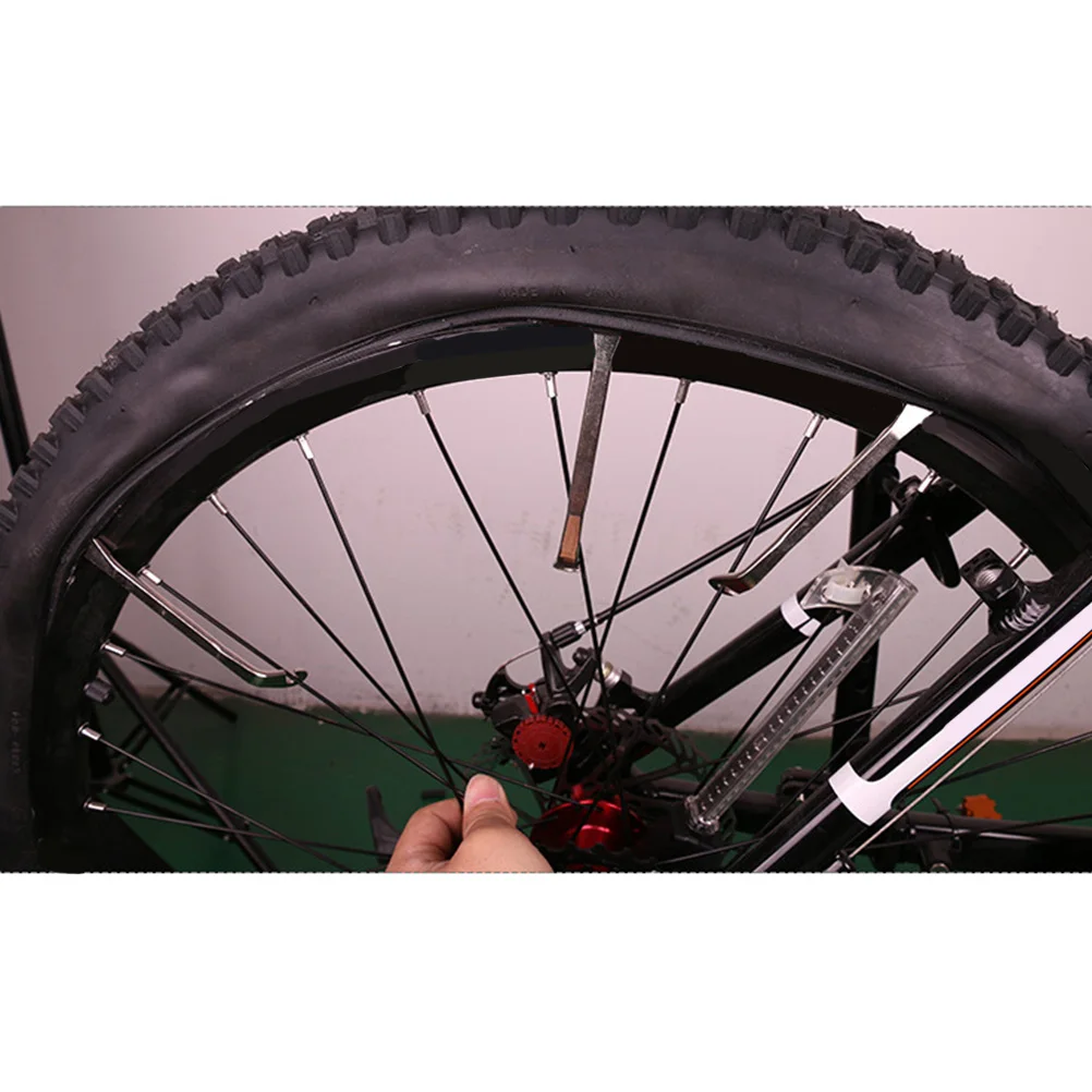 6 قطعة ملاعق إطارات الدراجات مادة فولاذية قوية أدوات إزالة الإطارات للحافة الناعمة عملية آمنة عتلات الإطارات الفولاذية الفضية #4