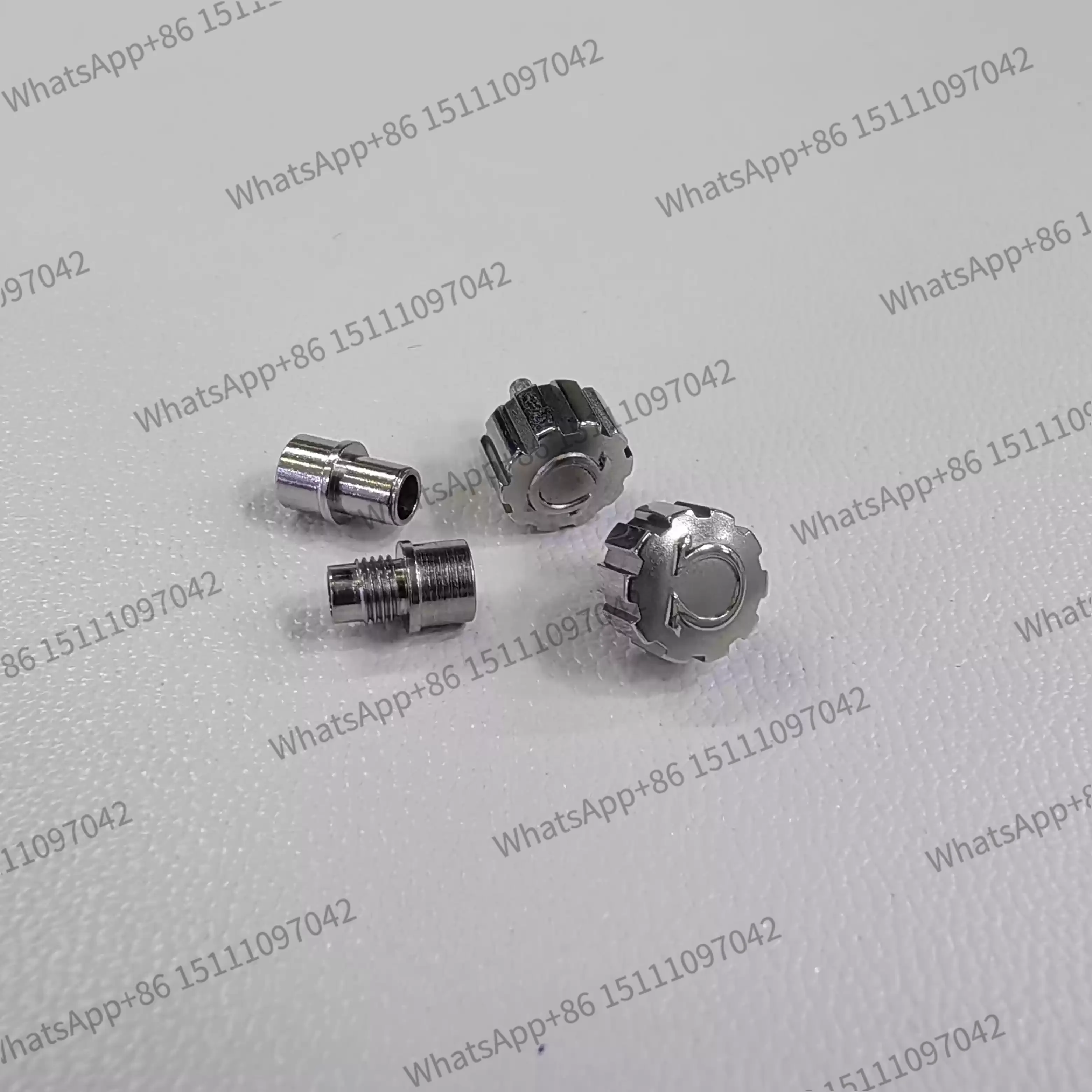 FOR Omega Seamaster 150 Series All-Steel Internal Locking Crown VS Factory Watch Parts 6.5x2.8x3.6 Silver