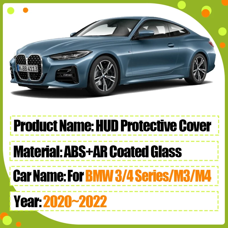 Fit for BMW 4 Series Accessories 3 Series M3 M4 2020~2022 HUD Protective Cover Head Up Display Protect Accessory Modification