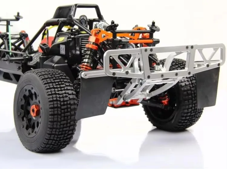 Set di travi di impatto per paraurti posteriore con staffa metallica per lavorazione di precisione CNC per ROFUN KM HPI BAJA 5T 5SC