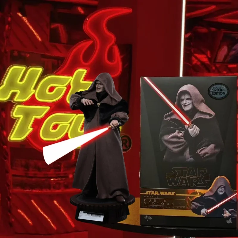 

In Stock HOTTOYS HT 1/6 MMS745 Star Wars:Episode III Darth Sidious Action Figurine 12'' Scale Collected Figure Surprise Toy Gift