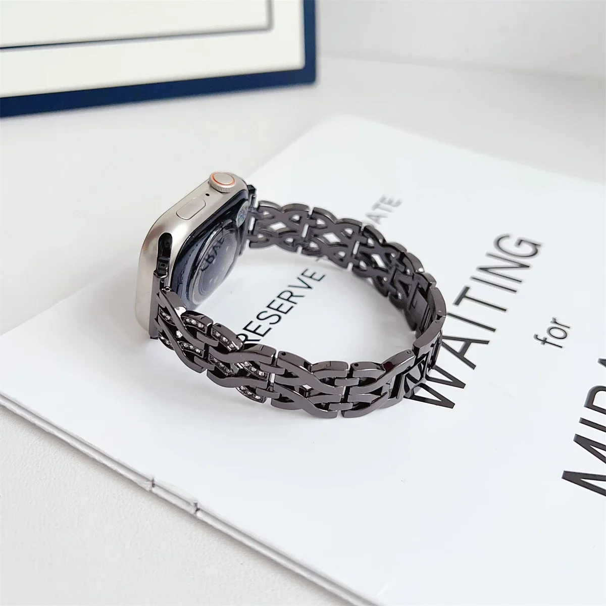 Watch Band For iwatch 42/44/45/46/49mm 38/40/41mm Metal Fashion Watch Strap for Watch Series Ultra2 Series 10/9/8/7/6/5/4/3/2/1_voghion.com