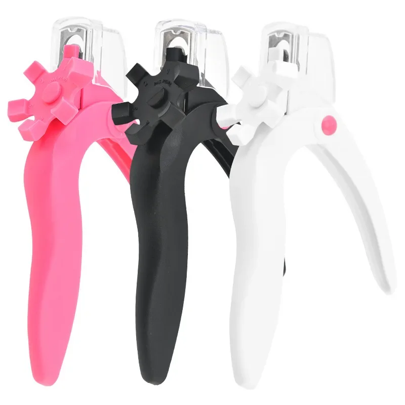 U Shaped Nail Clipper Acrylic Fake Nails Scissor Nail Tip Edge Cutter Trimmer Manicure with Sizer Precise Cutting Manicure Tools
