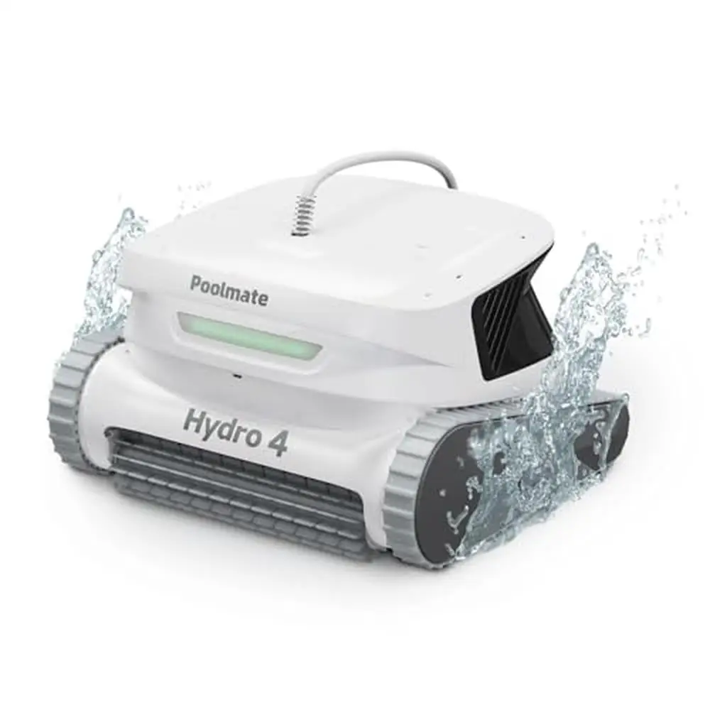 Hydro4 Robotic Pool Cleaner Inground Aboveground Pools 5070GPH Suction Power Comprehensive Cleaning Advanced Particle Filtration