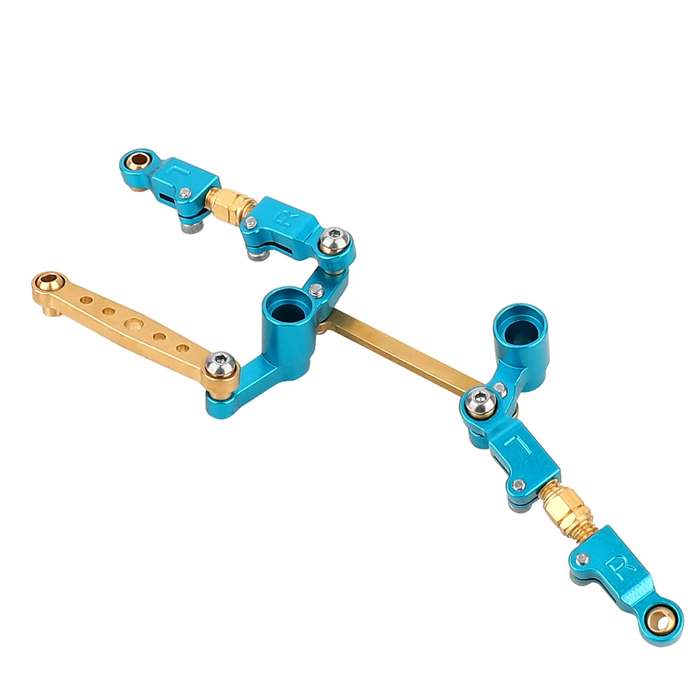 Zestaw kierowniczy ze stopu aluminium + mosiądz z łożyskami do 1/14 MJX 14209 14210 RC Car Upgrade Parts