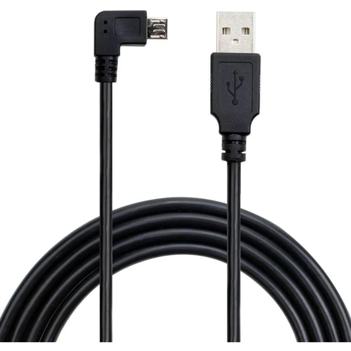 

90 Degree Right Angle Micro USB Charge Cable USB A To Micro-USB Power Cord for Car Dash Cam GPS Navigation DVR Camera Camcorder