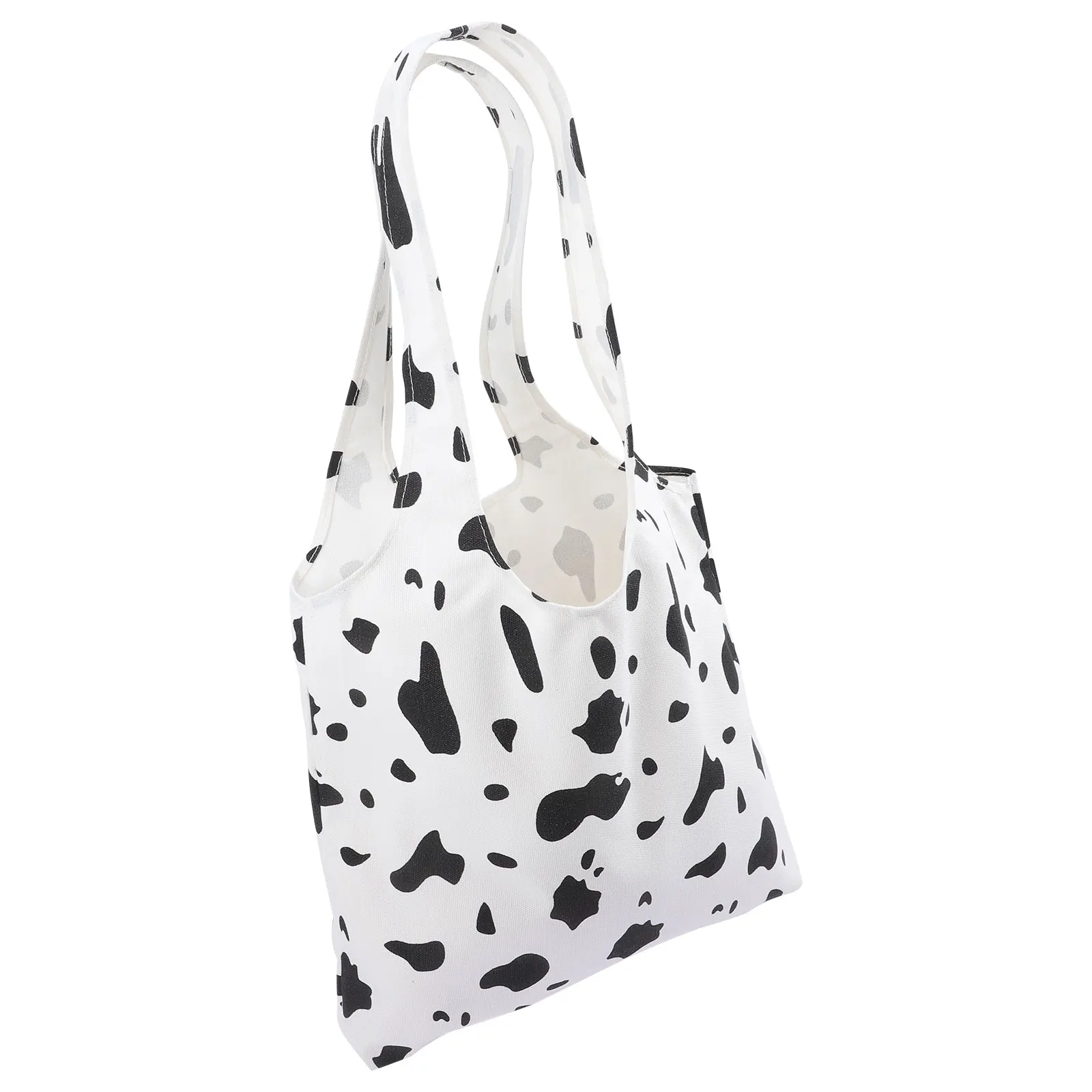 

Cow Print Bag Black White Portable Shopping Women H Cows Gifts For Women bags Lunch Bag Cow Stuff Storage Tote Bags Bags