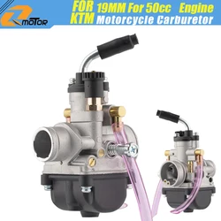 Motorcycle 19mm Carburetor For KTM Mini MX 2 Stroke 50 SX SXS Supermoto 50 SX Pro Senior LC Dirt Bike For PHBG 19 BS Carb