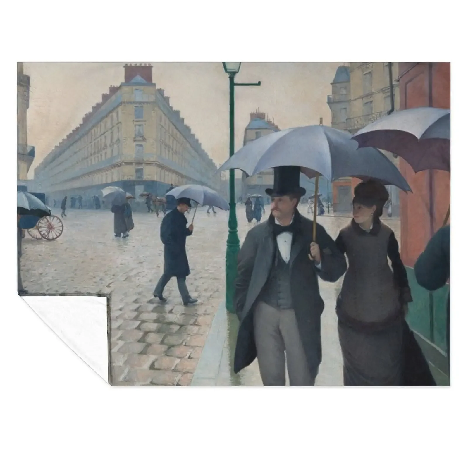 

Gustave Caillebotte. Paris Street; Rainy Day, 1877. Throw Blanket Multi-Purpose Baby Sleeping Bag wednesday Blankets