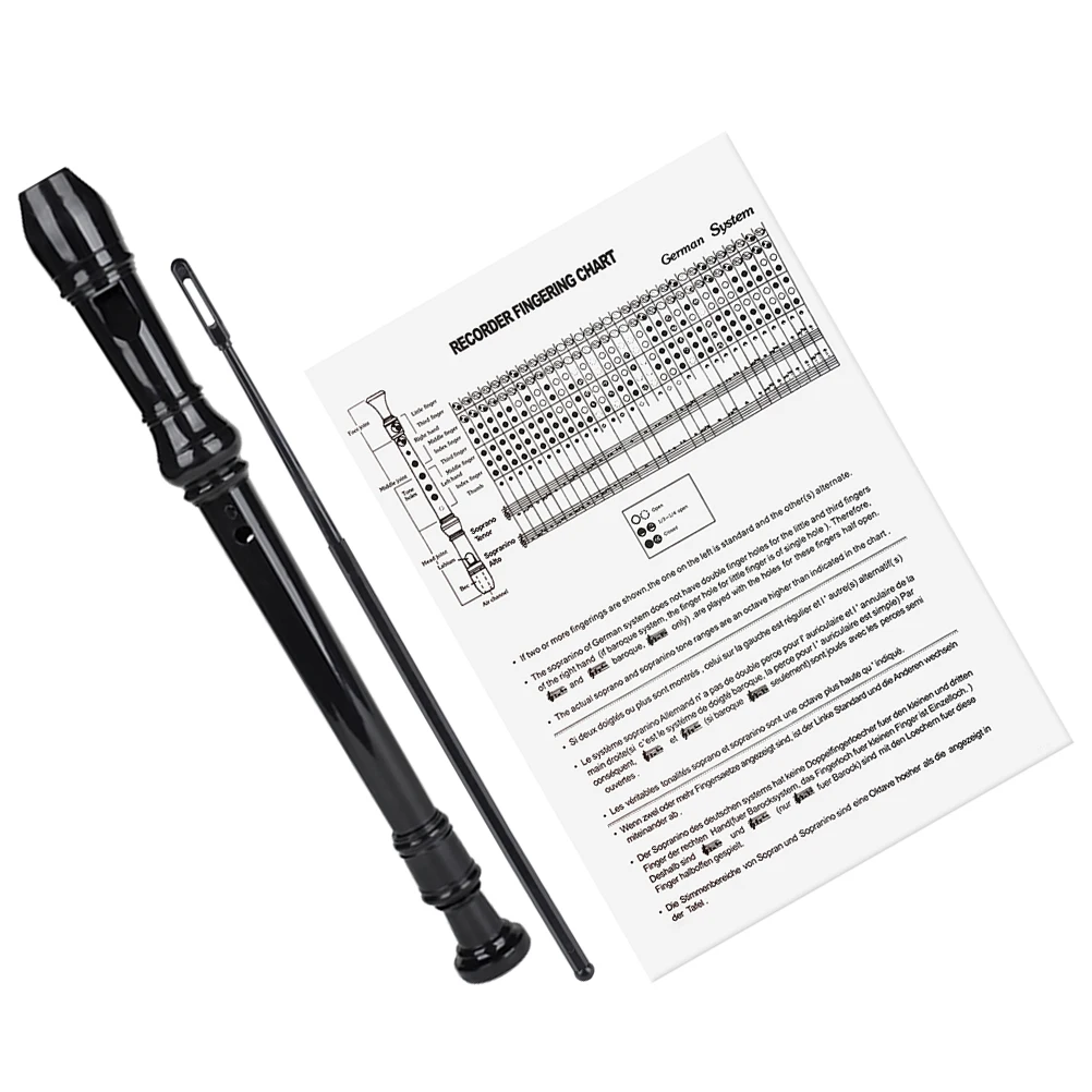 

Beginner Recorder 8 Hole Flute Traditional Plastic Musical Instrument Professional ABS Resin Mouthpiece Durable Smooth