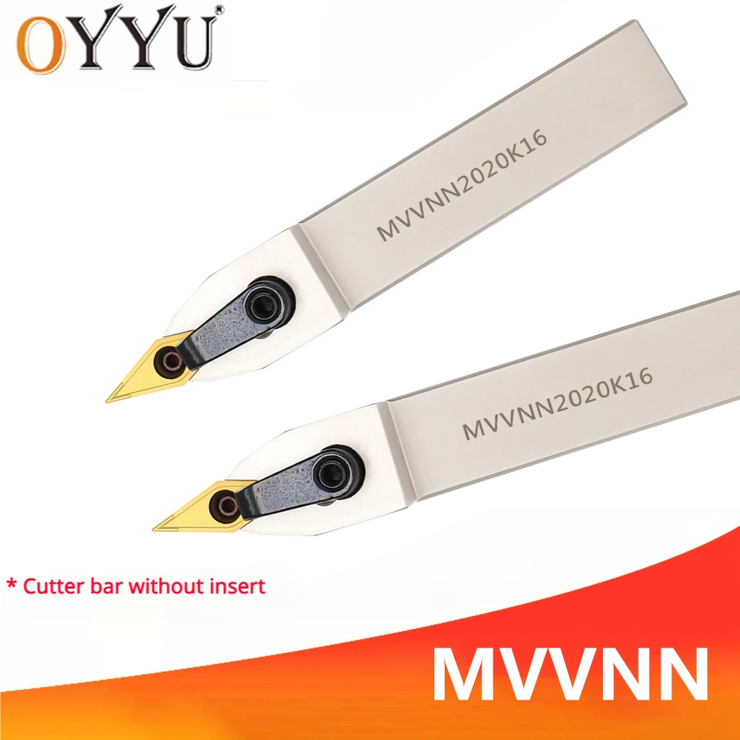 

OYYU MVVNN2020K16 MVVNN2525M16 Внешний держатель инструментов из белой пружинной стали с ЧПУ, хвостовик MVVNN 2020K16 2525M16 MVVNN2020 MVVNN2525