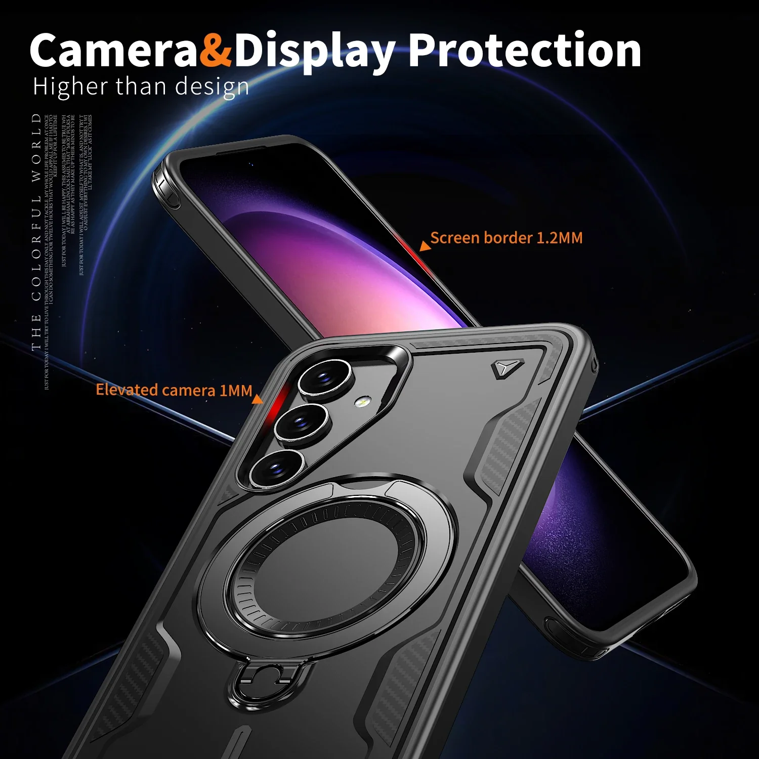 Shockproof Armor Ring Cover Case for Samsung Galaxy S25 FE A17 5G S24 Ultra S22 S23 Plus A16 A15 A55 A35 A56 A36 Xcover 7 Pro