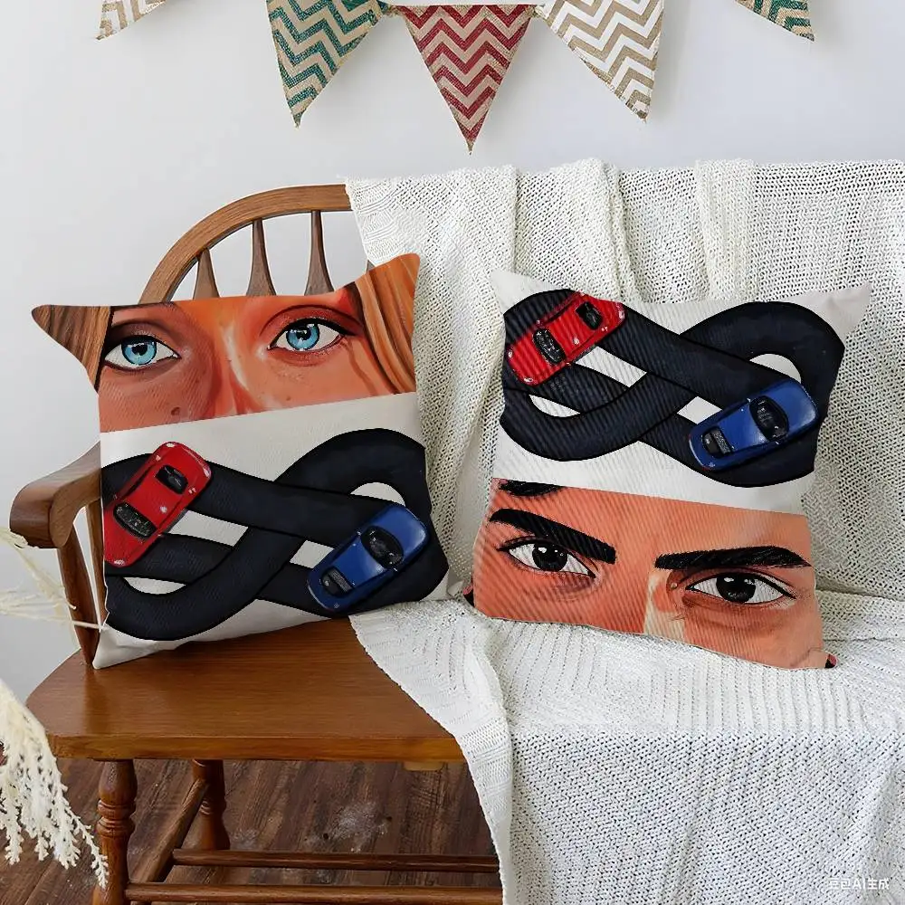 بلدي F-خطأ C-Culpa Mia 2023 كيس وسادة نسيج قطيفة لينة المخدة مزدوجة الوجهين طباعة غطاء الوسادة الهدايا المنزلية