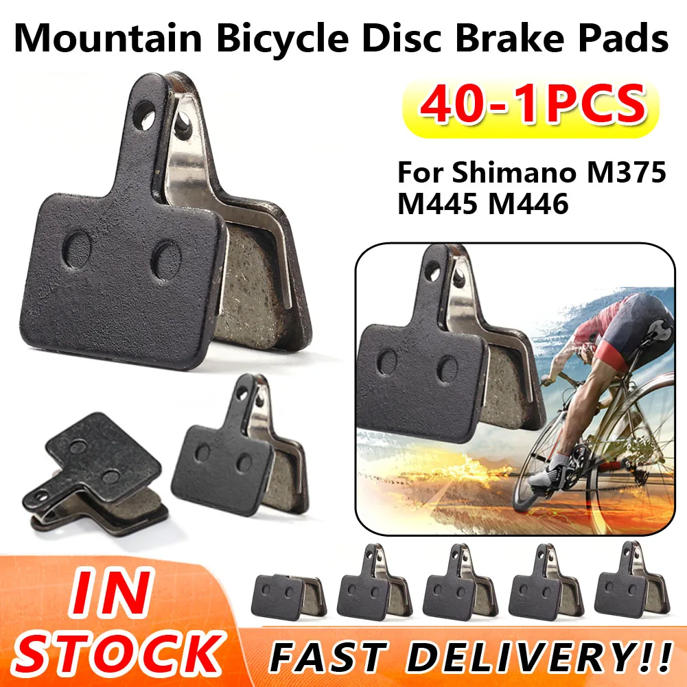 40-1PCS Disc Brake Pads Resin Semimetallic MTB Wear-resistant Hydraulic Brake Pads for SHIMANO Bicycle Brake Pad for M525 M395