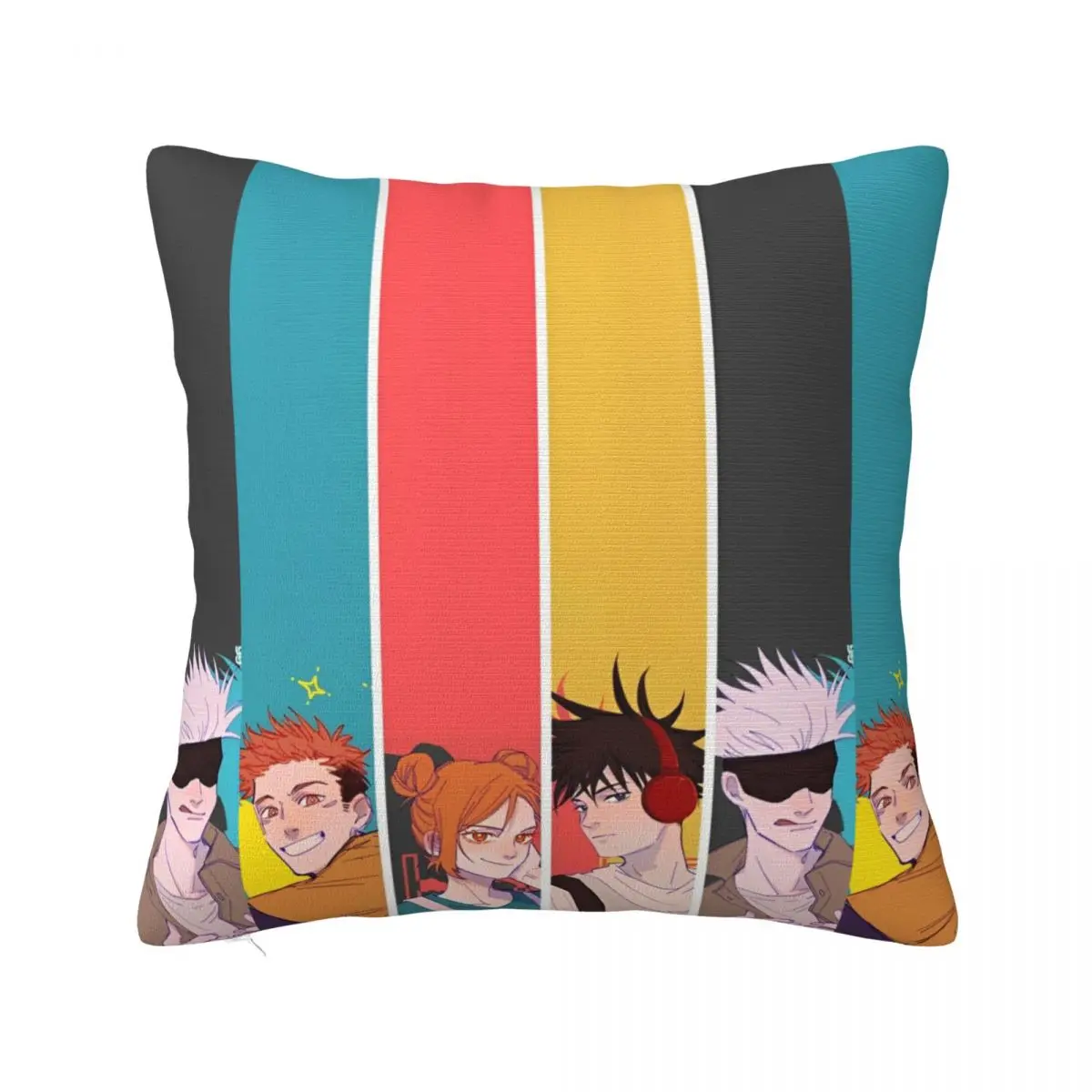 Jujutsu Kaisens Anime Pillowcase Printing Polyester Cushion Cover Decor Pillow Case Cover Home Zippered 40*40cm