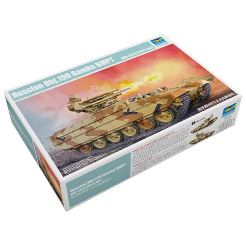 

Trumpeter 05548 1/35 Russian Object 199 Ramka BMPT Fire Support Vehicle Military Toy Handcraft Assembly Model Building Kit