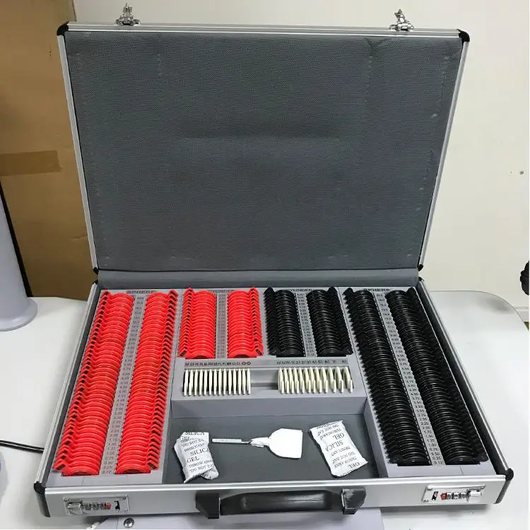 2022 Best Quality Plastic Rim Trial Lens Set with Aluminum or Leather Optics Instruments