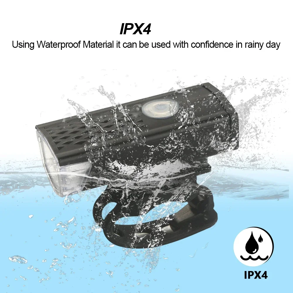 

USB перезаряжаемый велосипедный фонарь с передним и задним фонарем, простой в установке, 3 режима, аксессуары для велосипеда для безопасности на велосипеде