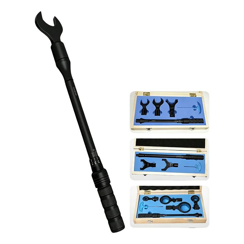 Precise CNC Torque Wrench 20-60Nm / 20-220Nm Adjustable Range Replaceable Head ER16 ER20 ER25 ER32 A/M/UM Nut