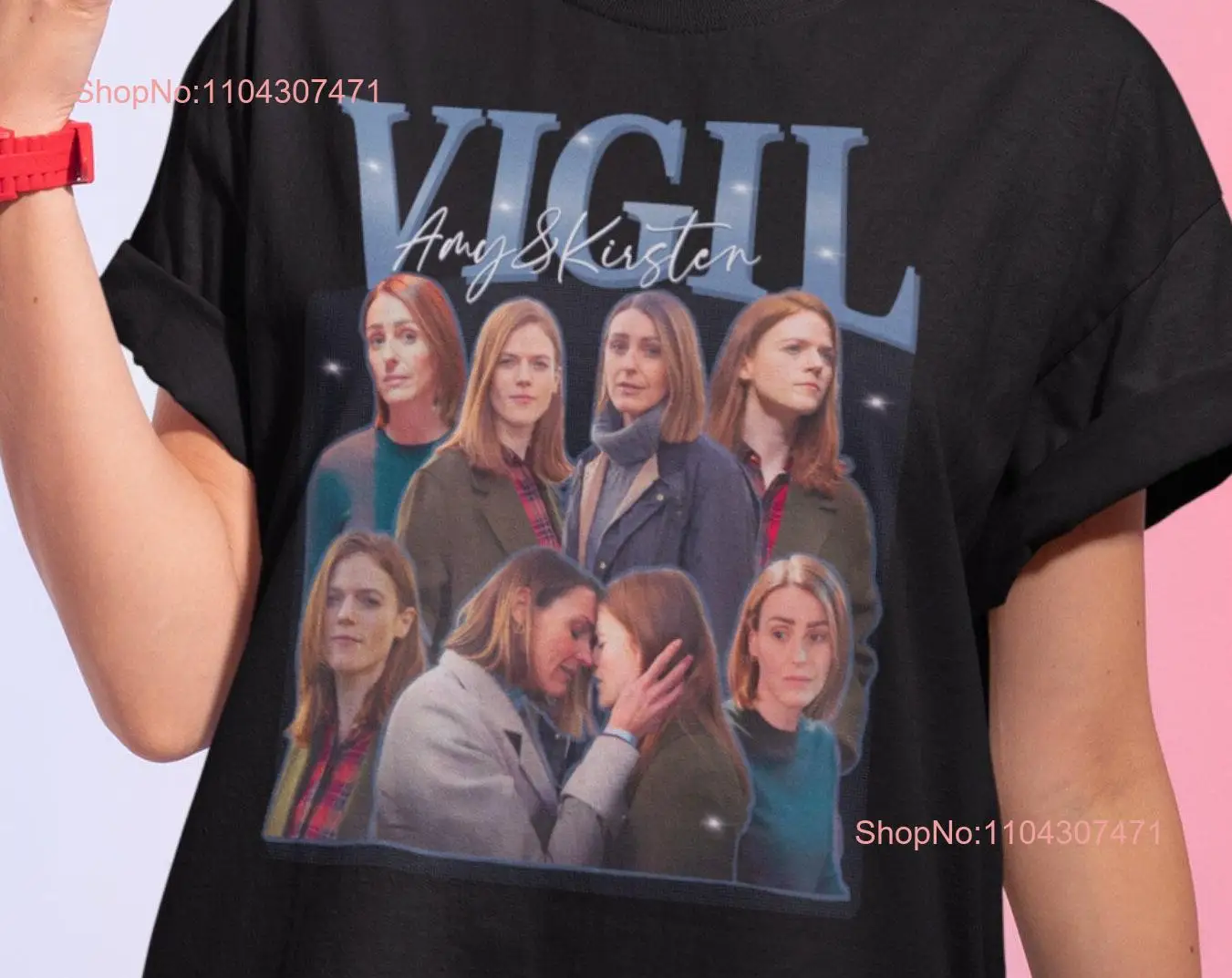 Vigil Merch T Shirt Amy and Kirsten Suranna Jones Rose Leslie Lesbian for long or short sleeves