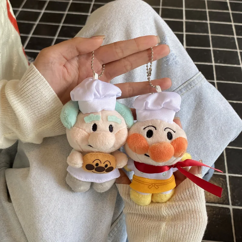 Anpanman Cartoon Anime Periphery Plush Stuffed Toy Backpack Pendant Kawaii Keychain Ornaments Holiday Gifts for Boys and Girls