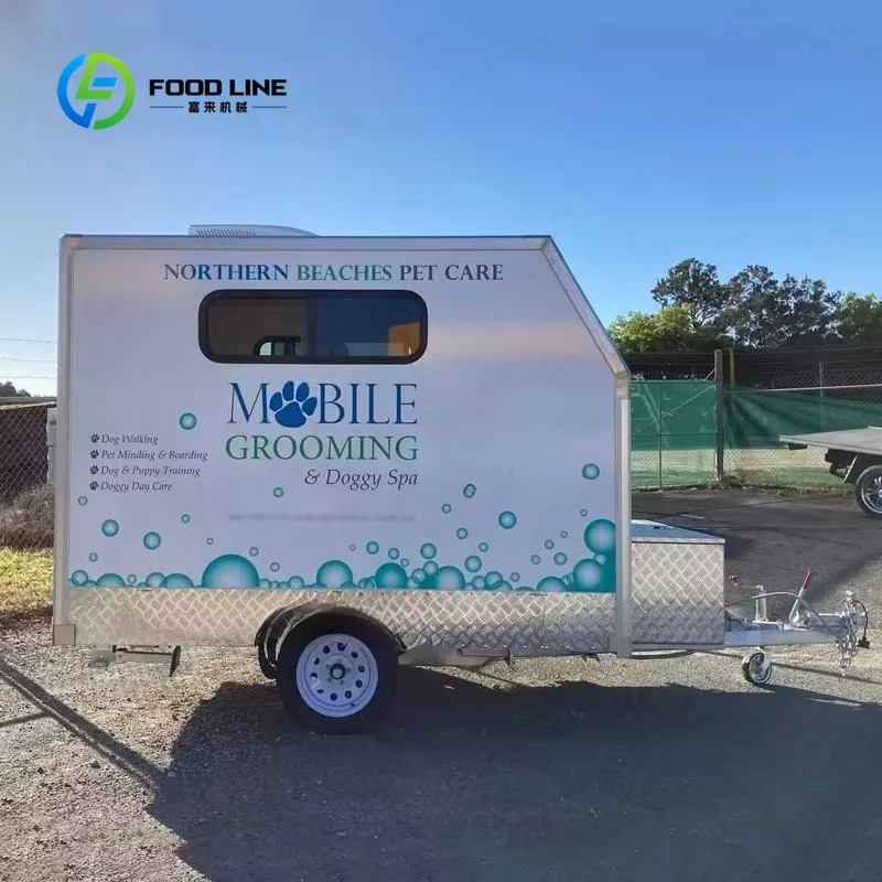 Customized Mobile Pet Grooming Trailer, Dog Wash Station Truck, Self Service Car Wash Trailer for Pet Salon