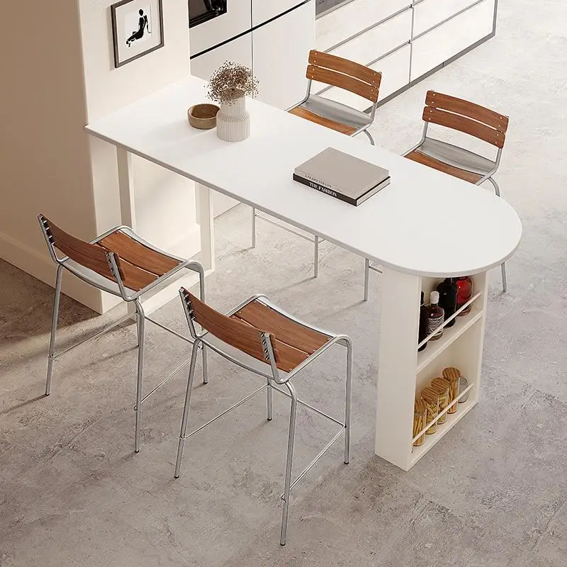 

Home Bar Table Wooden Dinning Standing Accessories Wine High Kitchen Liquor Coffee Counter Wall Mesa Comedor Bar Furniture
